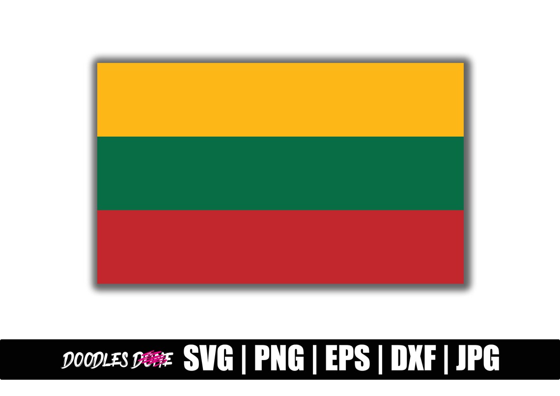 Lithuania Svg Lithuania Flag Svg, Png, Eps, Dxf, Jpg Files, Clip Art, Vector, Cricut ...
