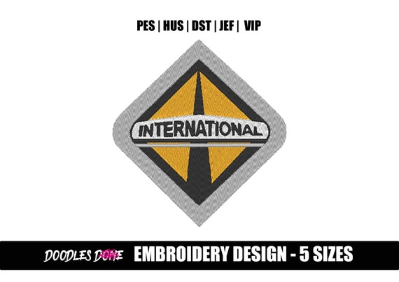 International Truck Logo Embroidery Design INSTANT Download 