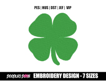 Lucky Clover Embroidery Design  - INSTANT Download - Pes Format