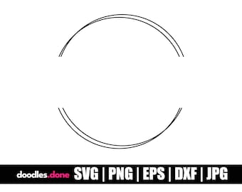 CIRCLE Frame SVG | CIRCLE Monogram Svg | Circle Frames Svg | Circle Border Svg | Cut files for Cricut | Circle Silhouette | Circle png