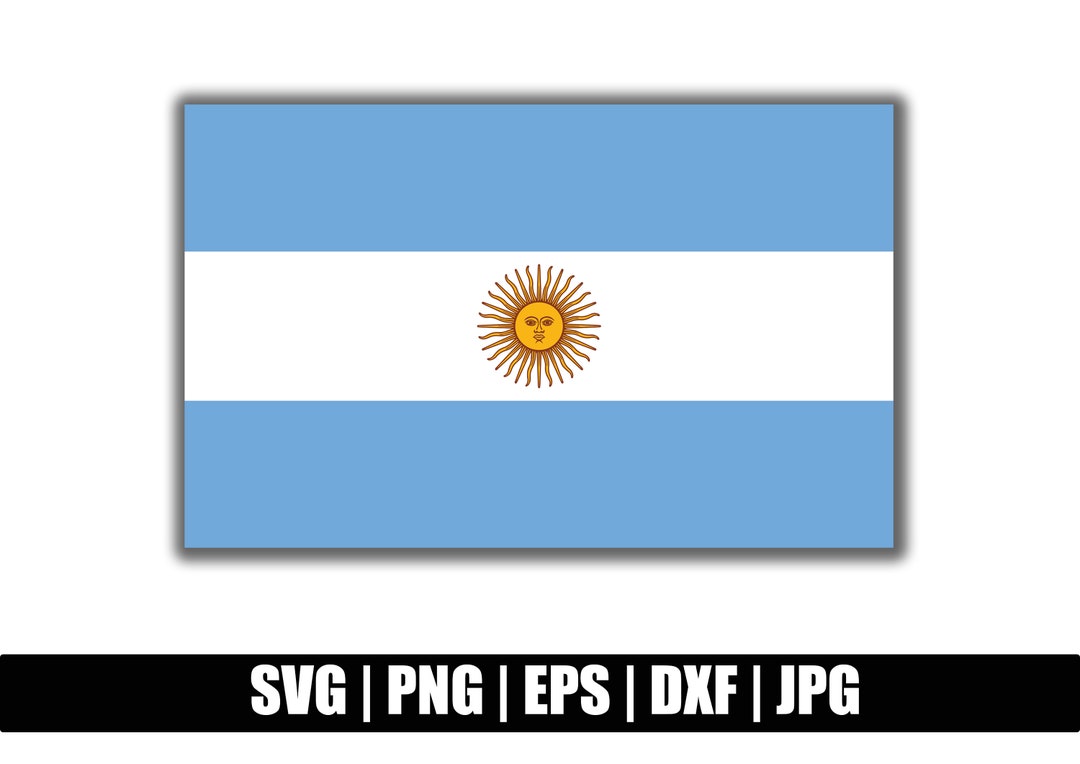 Argentina Flag Svg, Png, Eps, Dxf, Jpg Files, Clip Art, Vector, Cricut ...