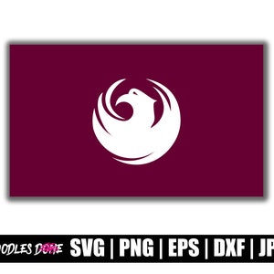 Flag of Phoenix Arizona svg, png, eps, dxf, jpg files, Clip Art, Vector, Cricut, Cut File - Téléchargement instantané