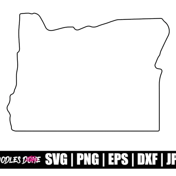 Oregon Outline svg, png, eps, dxf, jpg files, Clip Art, Vector, Cricut, Cut File - Instant Download
