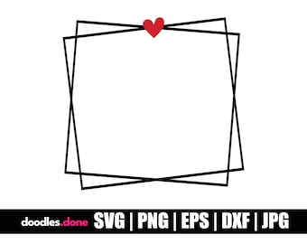 Cornice QUADRATA SVG / Cornice quadrata Svg / Doppio quadrato / Cornici Svg / Contorno quadrato Svg / Cornice QUADRATA Clip Art / Cornice quadrata Cricut
