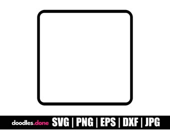 Cornice QUADRATA SVG / Cornice quadrata Svg / Doppio quadrato / Cornici Svg / Contorno quadrato Svg / Cornice QUADRATA Clip Art / Cornice quadrata Cricut