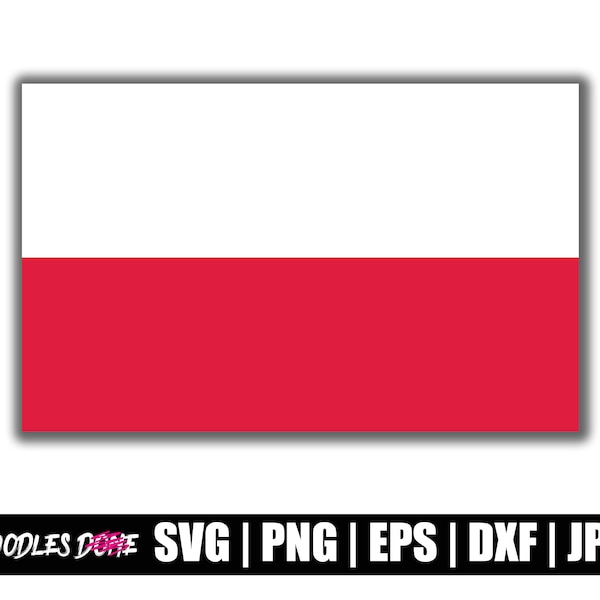 Poland Flag svg, png, eps, dxf, jpg files, Clip Art, Vector, Cricut, Cut File - Instant Download