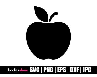 Apple SVG / Apple PNG / Apple Clip Art / Apple Vector / Apple Cricut / Apple Cut File / Apple Silhouette / Apple Dxf / Apple Jpg / Apple Eps
