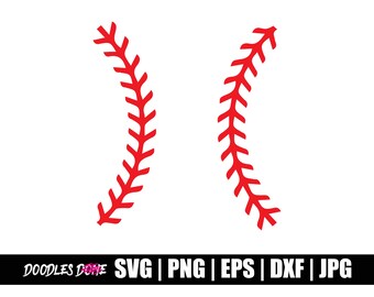 Softball Stitches SVG | Baseball Stitches SVG | Softball Stitches PNG |  Baseball Stitch Png | Softball Stitches Cricut | Cut File | Vector