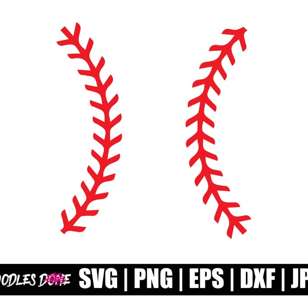 Softball Stitches SVG | Baseball Stitches SVG | Softball Stitches PNG |  Baseball Stitch Png | Softball Stitches Cricut | Cut File | Vector