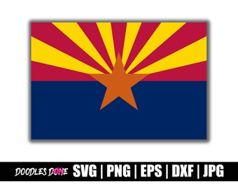 Arizona State Flagge SVG | Arizona PNG | Arizona Clip Art | Arizona Vektor | Arizona Cricut | Arizona Cut File