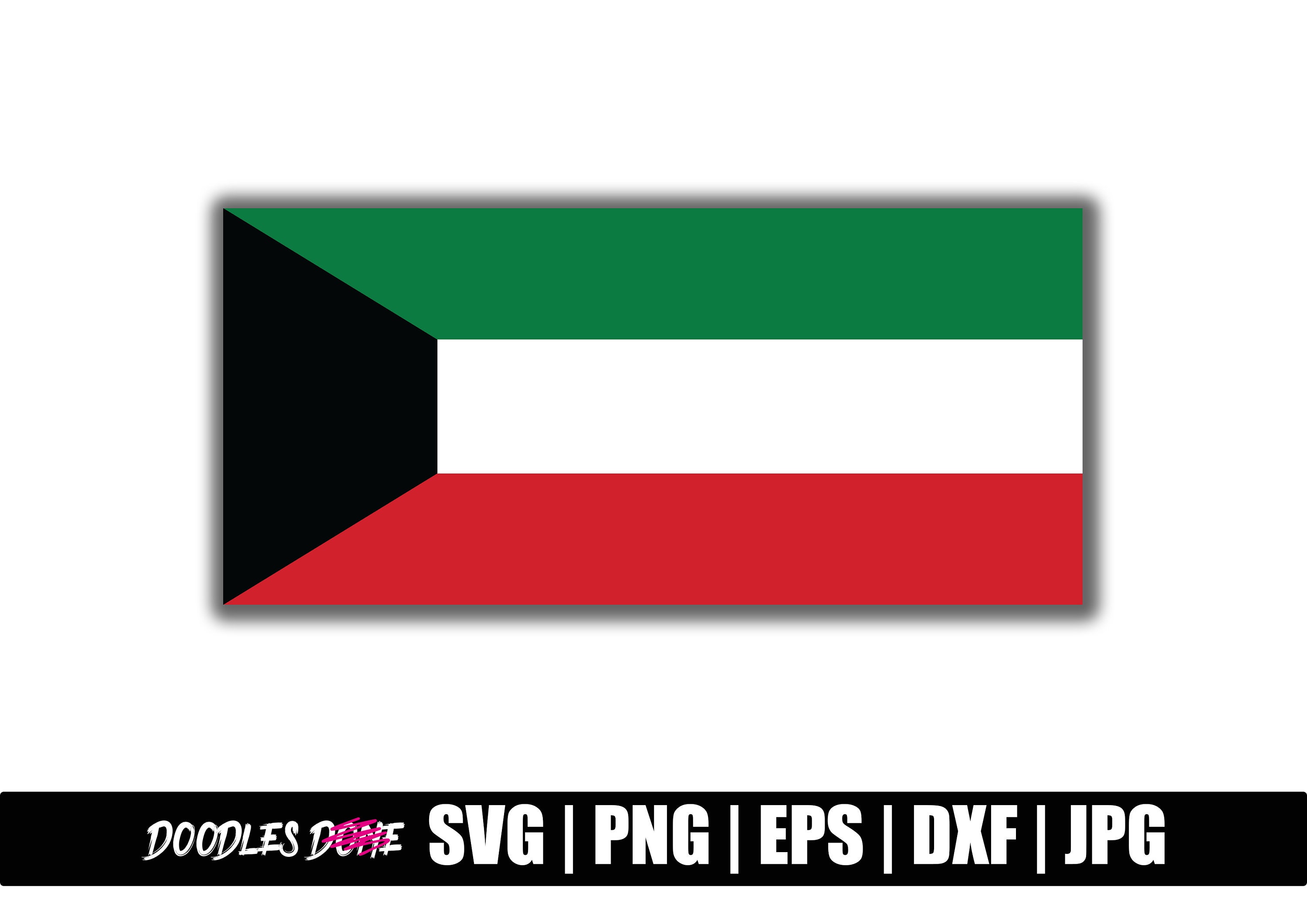 Kuwait Flag Svg, Png, Eps, Dxf, Jpg Files, Clip Art, Vector, Cricut ...
