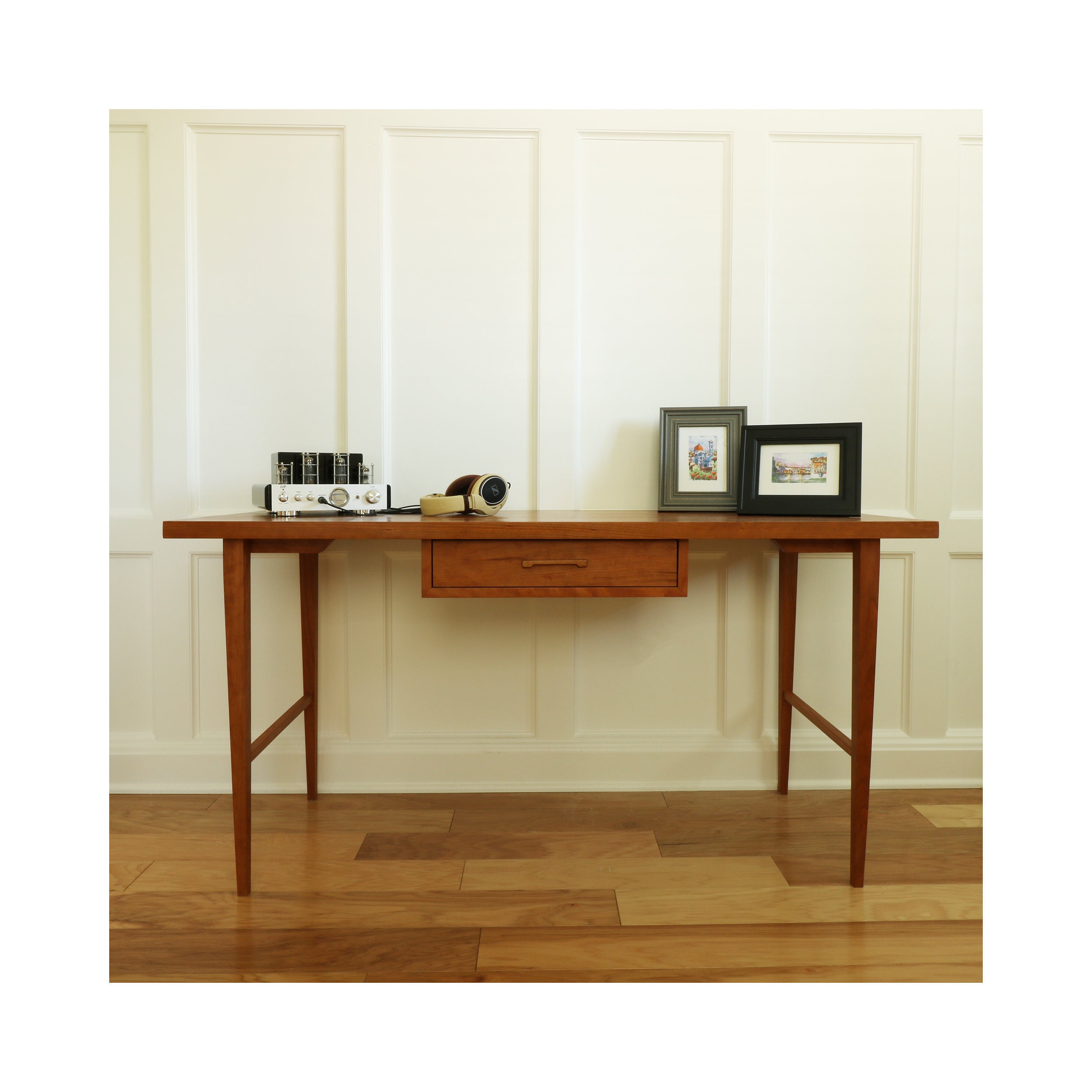 Solid Cherry Desk Etsy
