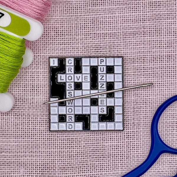 Crossword Embroidery Etsy