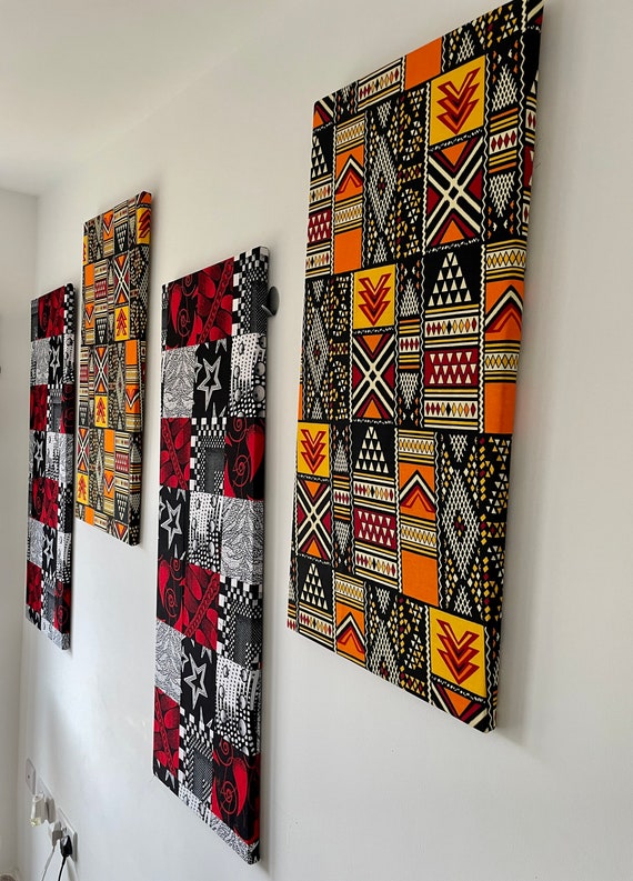 Fabric Wall Art Decorankara Fabric Wall Canvas Handmade Etsy