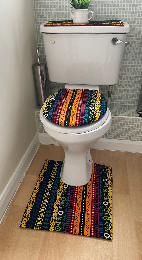 Badezimmer Toiletten Abdeckung, afrikanisches Design Badezimmer