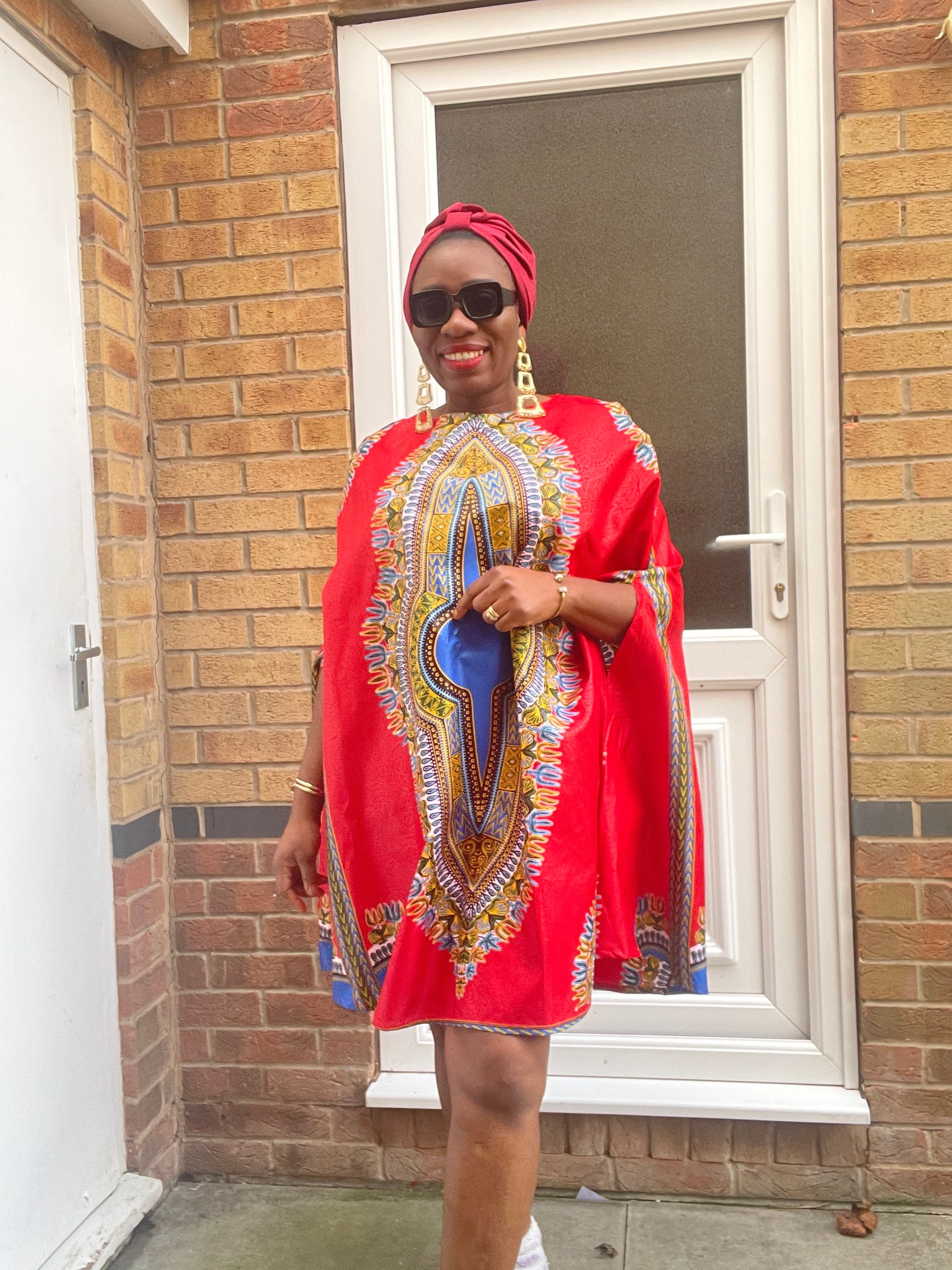 Lady Ije African print attire with modified bishop sleeves – Awura's  Wardrobe