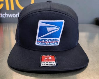 USPS Embroidered Trucker Cap – Richardson® 7-Panel Navy Hat