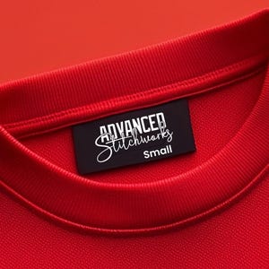Custom Heat Transfer Shirt Tags: Full Color Tagless Neck Labels