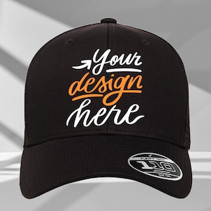 12 STÜCK FLEXFIT 110® Mesh Cap (Bulk Individuell mit Ihrem Logo) / Individuell gestickte FLEXFIT 110® Schüttmütze