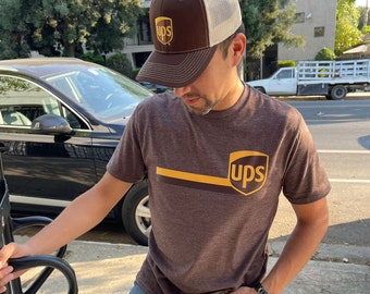 Vintage UPS Graphic Tee – Printed Retro Design T-Shirt