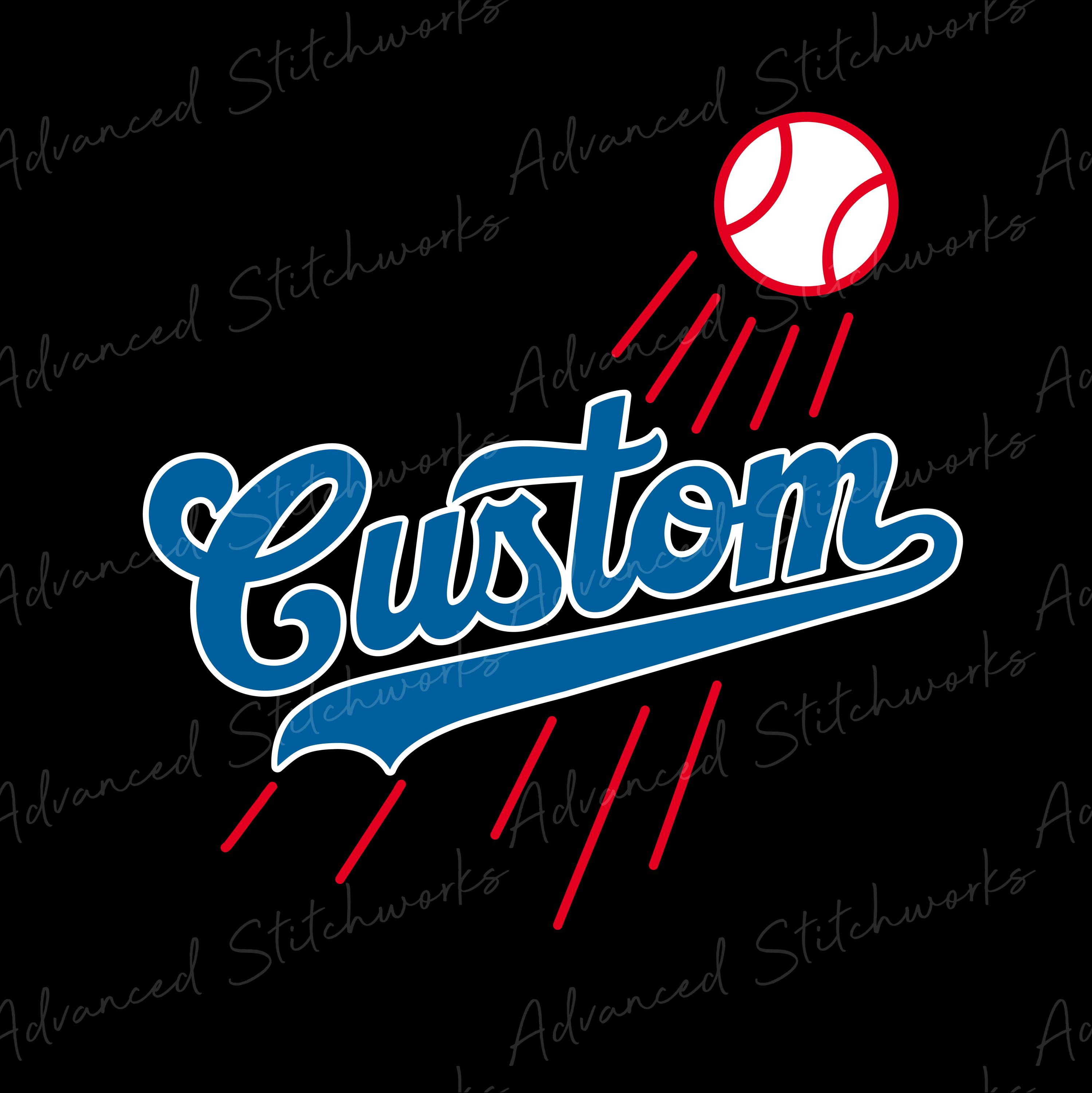 Custom Dodgers Inspired Design / LA Custom Name Baseball PNG and SVG Digital File