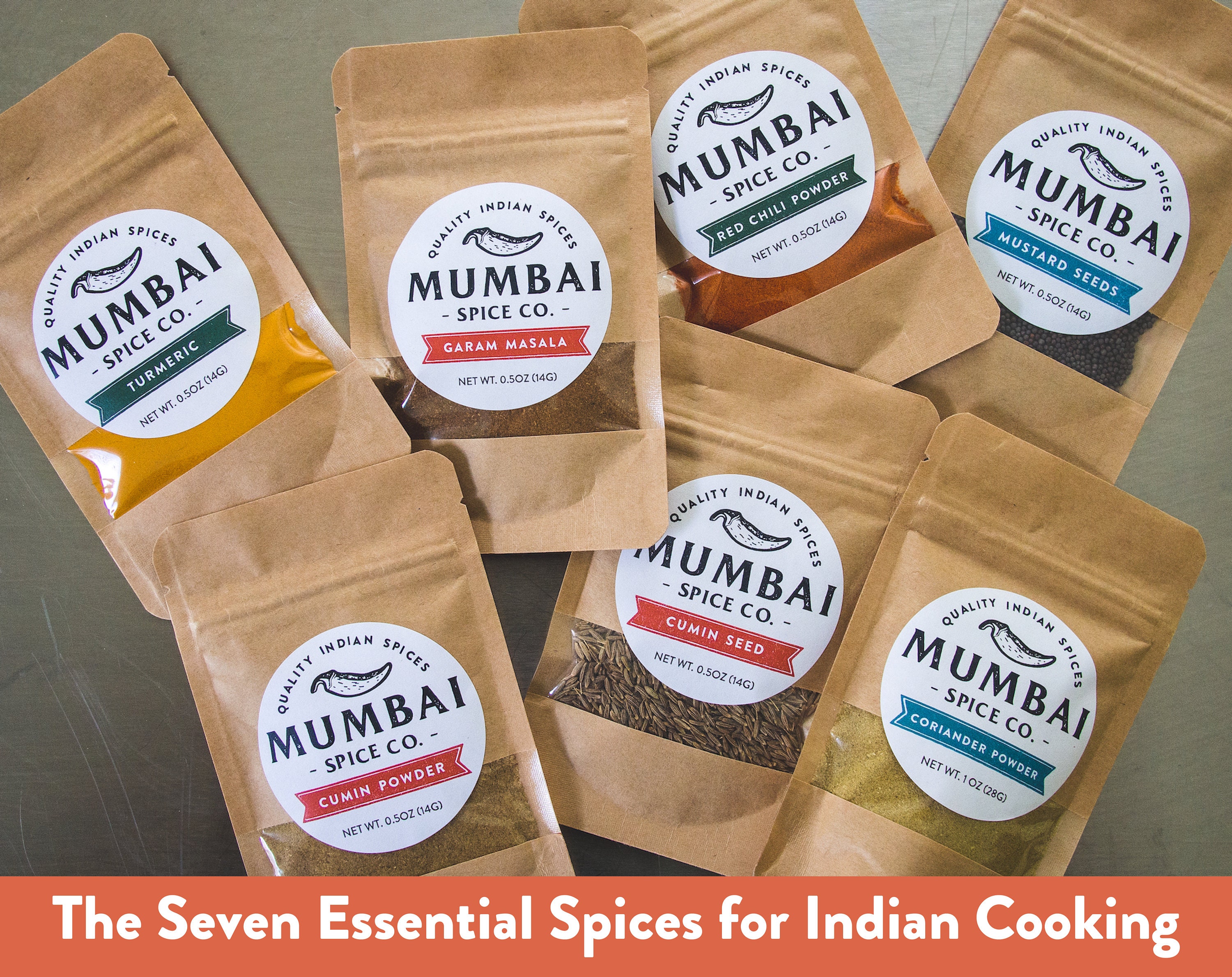 Indian Spice Starter Kit 7 Essential Spices for Indian Etsy