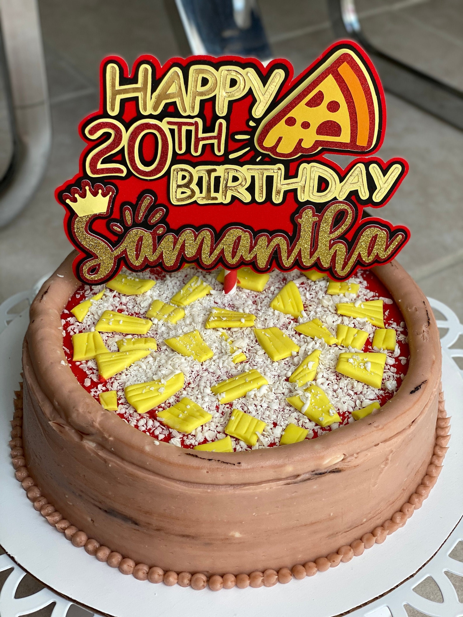 Pizza lover cake topper pizza themed cake topper pizza Etsy