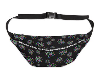 Neon Daisy/Plur Vibes Only Large Fanny Pack