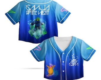 Ganja White Night Crop Jersey (Blue Ombré)