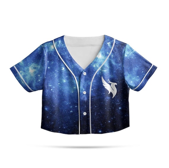 Illenium Crop Jersey (blue/black Stars) - Etsy