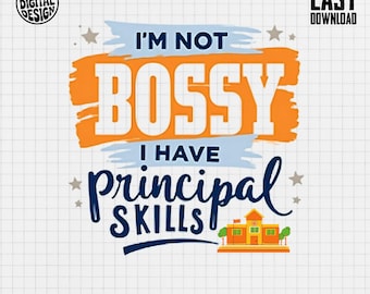 Funny Principal Skills Digital Art Print (PNG Digital Download)