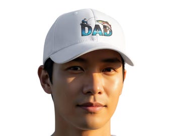 Embroidered Rainbow Trout Dad Hat, Fisherman Gift