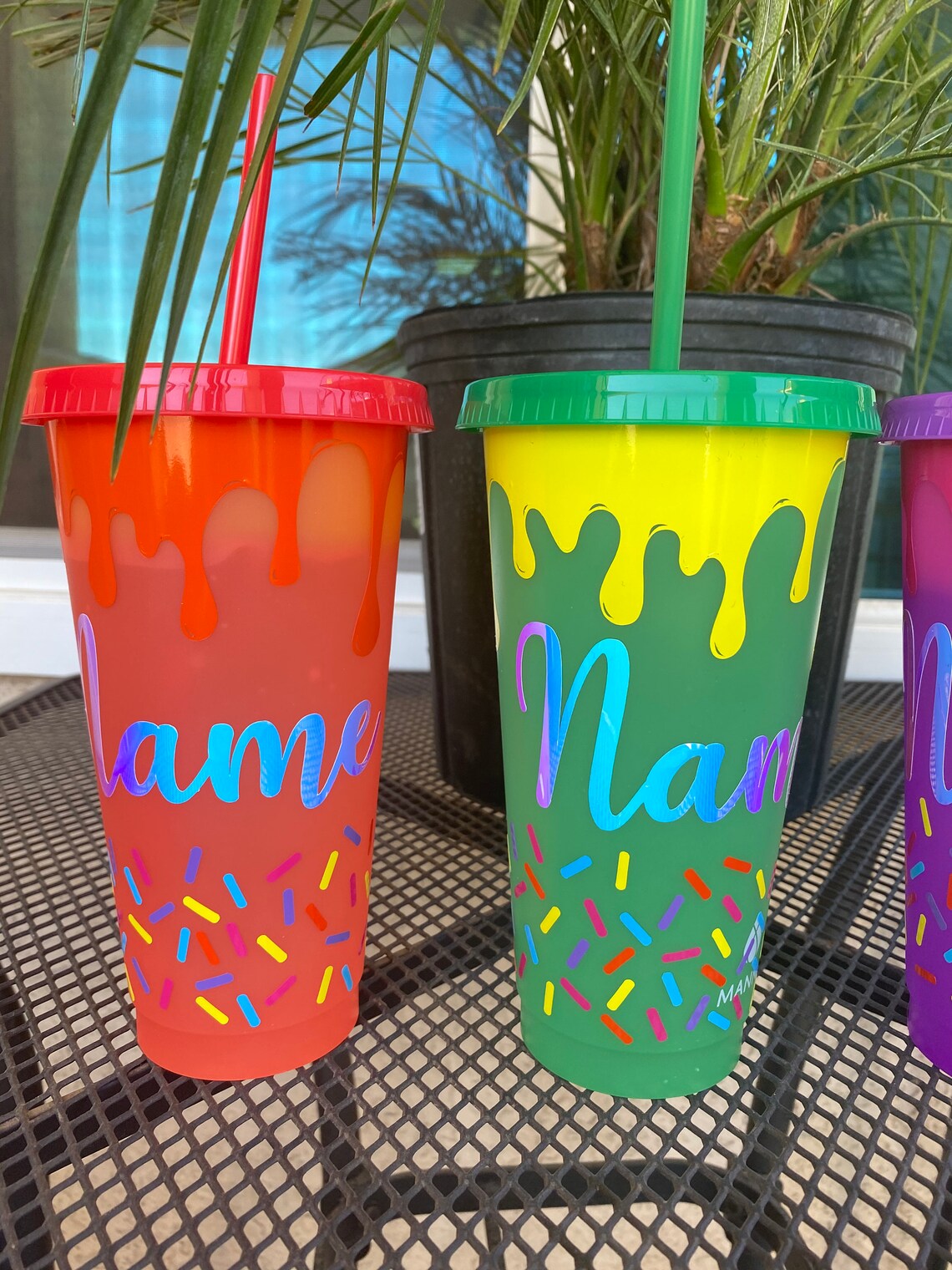 Color changing ice cream cold cup. Personalized cold cup. Etsy