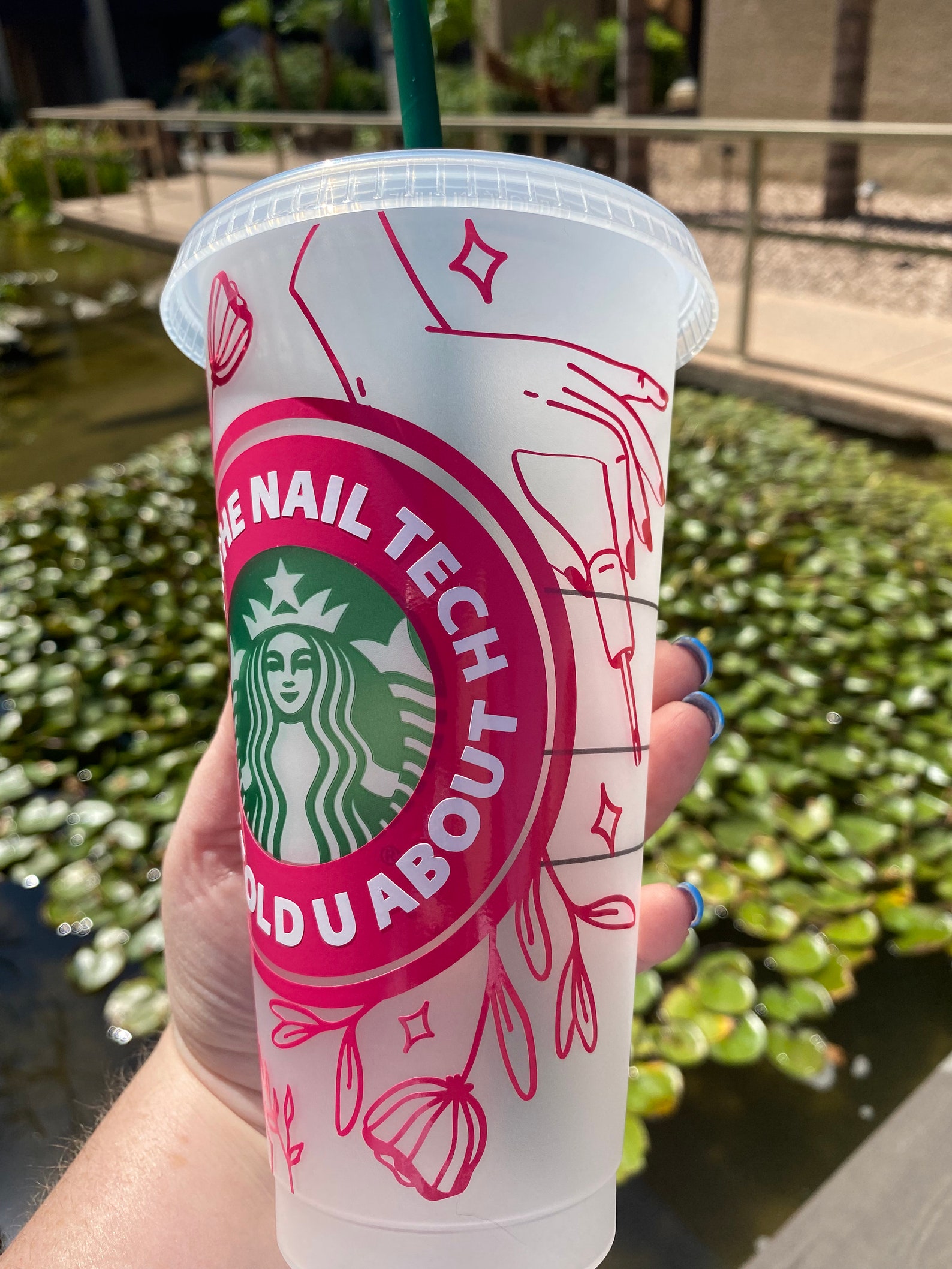 Nail Tech Starbucks Cup. Nail Appreciation Gift. Nail Tech Etsy UK