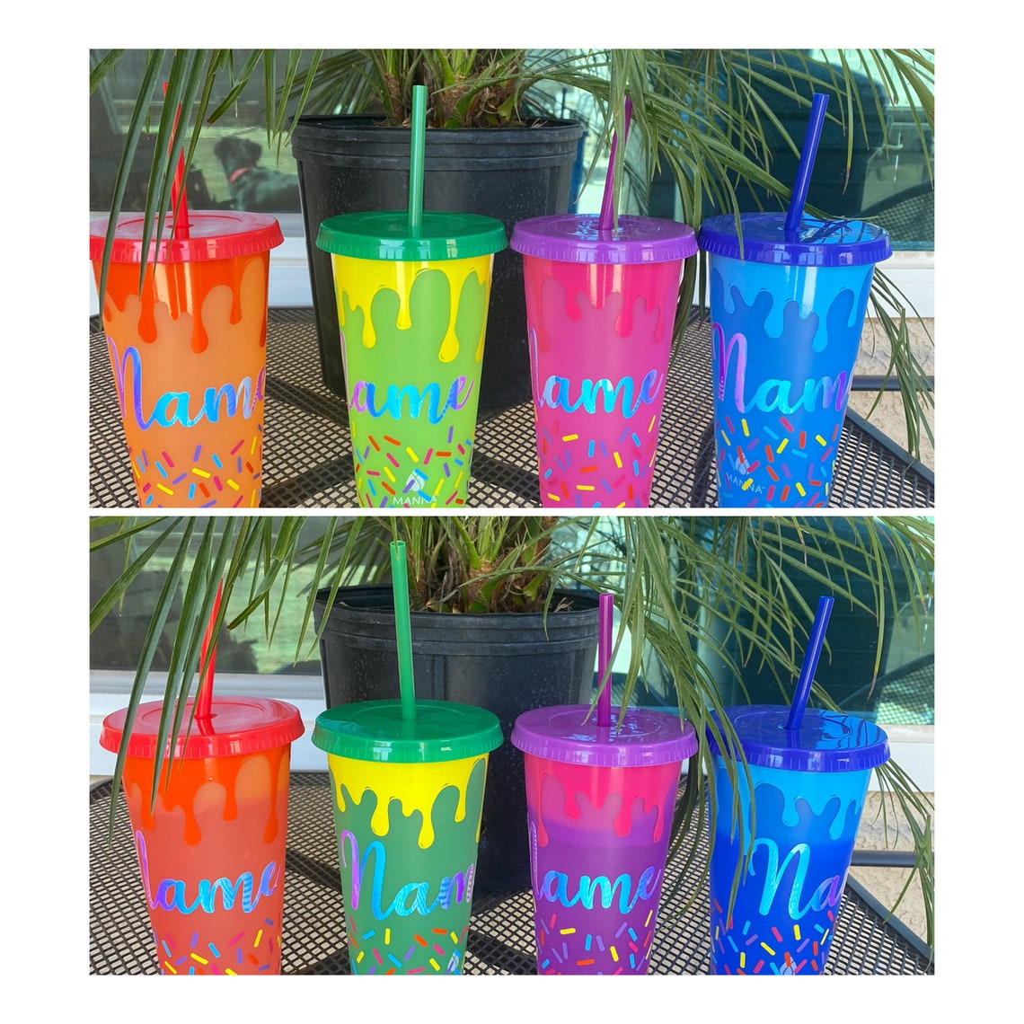 Color changing ice cream cold cup. Personalized cold cup. Etsy