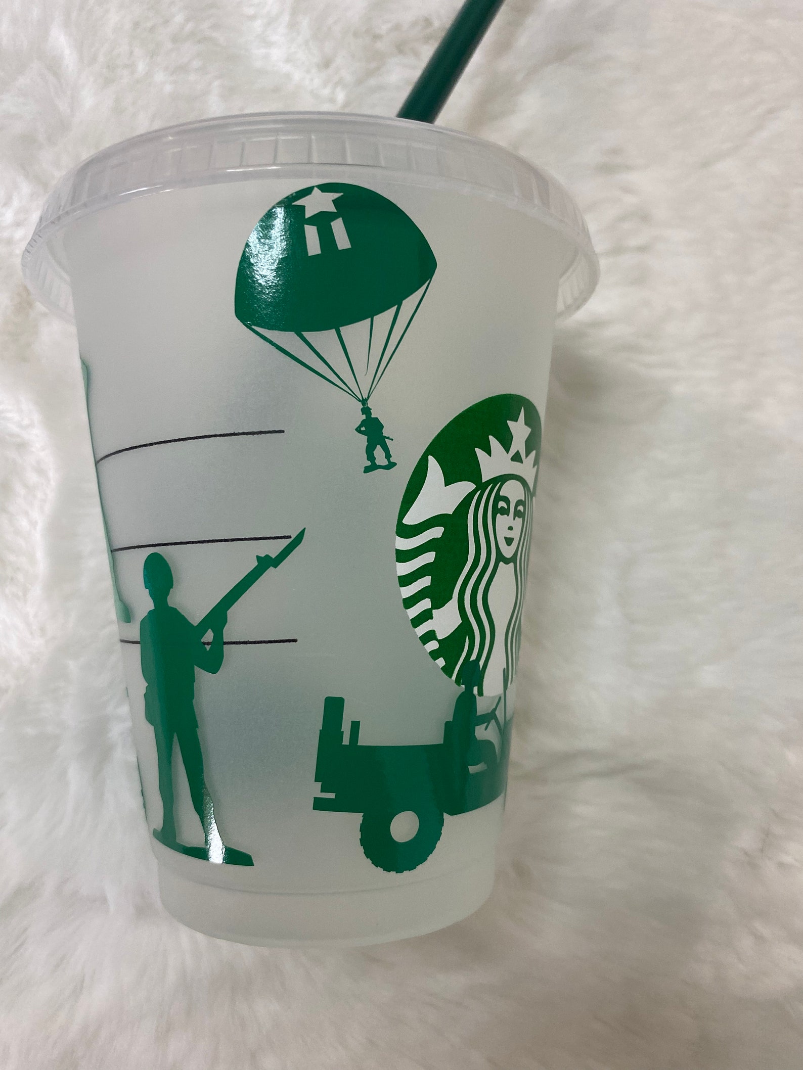 starbucks army green tumbler