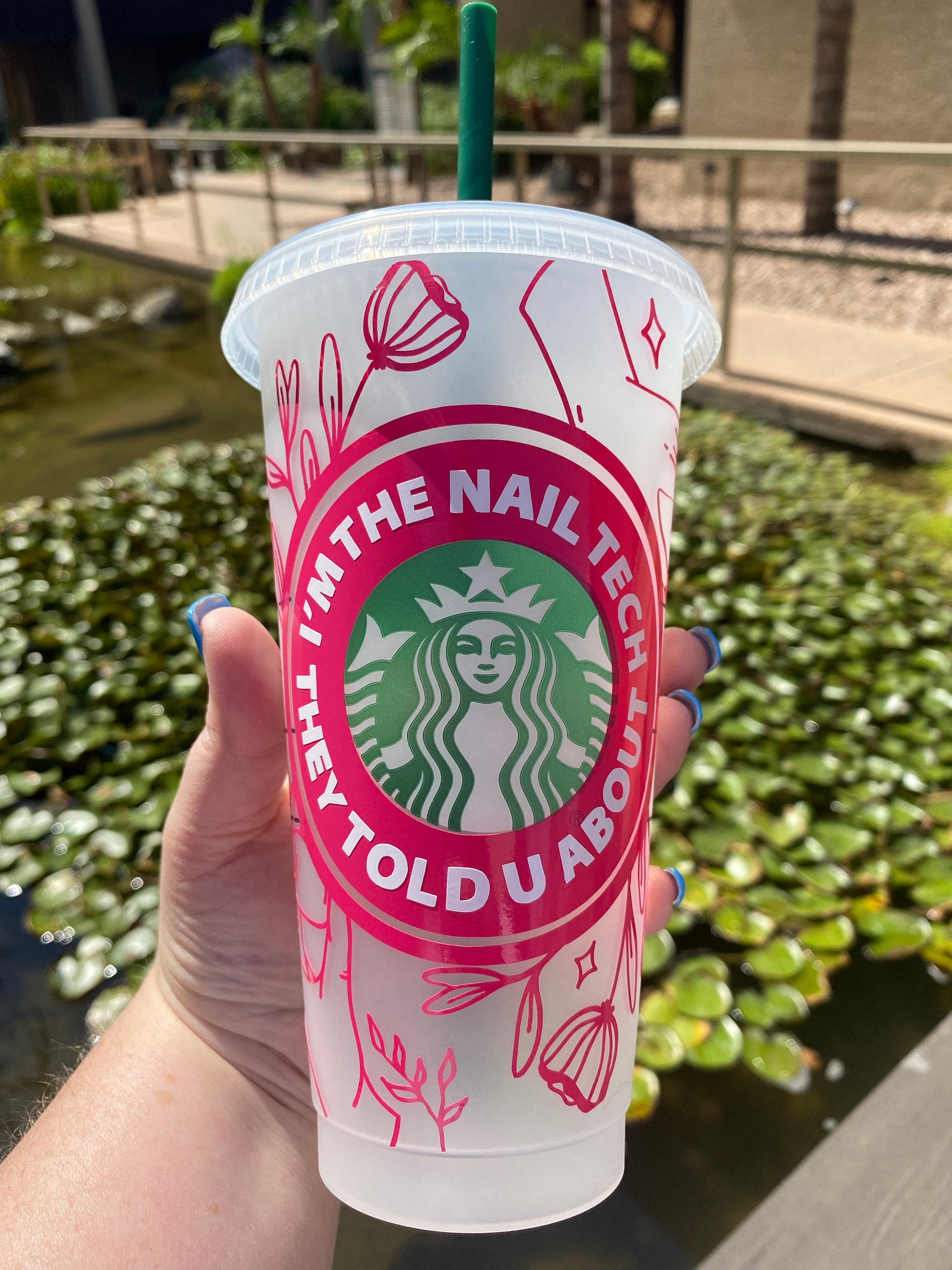 Nail tech Starbucks cup. Nail appreciation gift. Etsy
