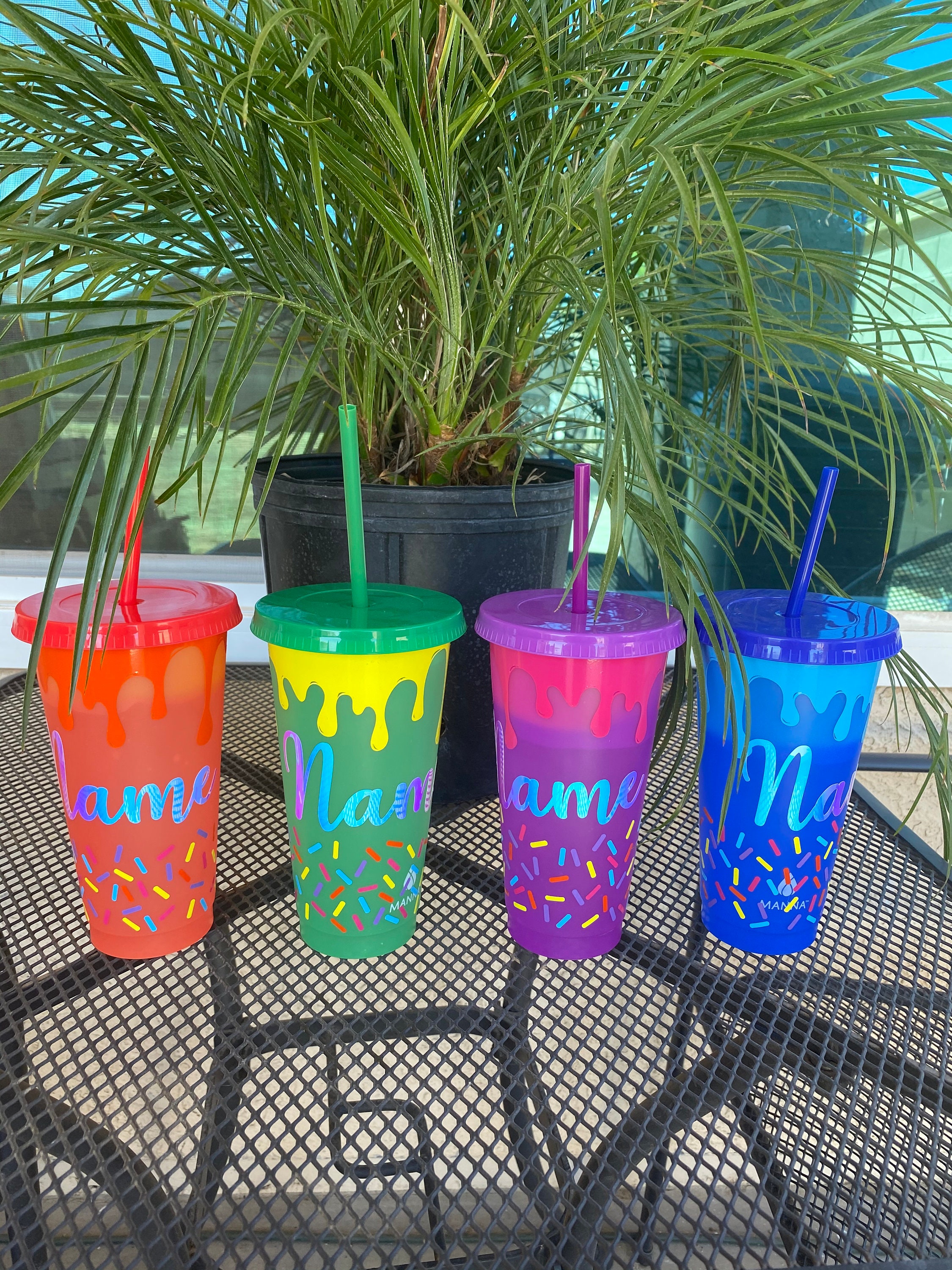 Color changing ice cream cold cup. Personalized cold cup. Etsy