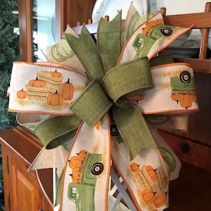 Fall Wreath Bow, Fall Lantern Bow, Old Truck and Pumpkin Bow