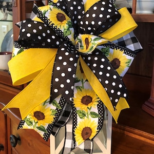 Sunflower Bow, Wreath Bow, Lantern Bow