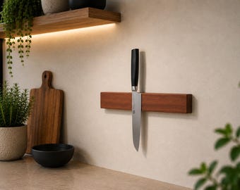 High-quality magnetic knife racks made of mahogany – Sustainable & Made in Germany