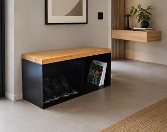 Designer stool made of steel and maple | JANHO Manufaktur | 100% Made in Germany