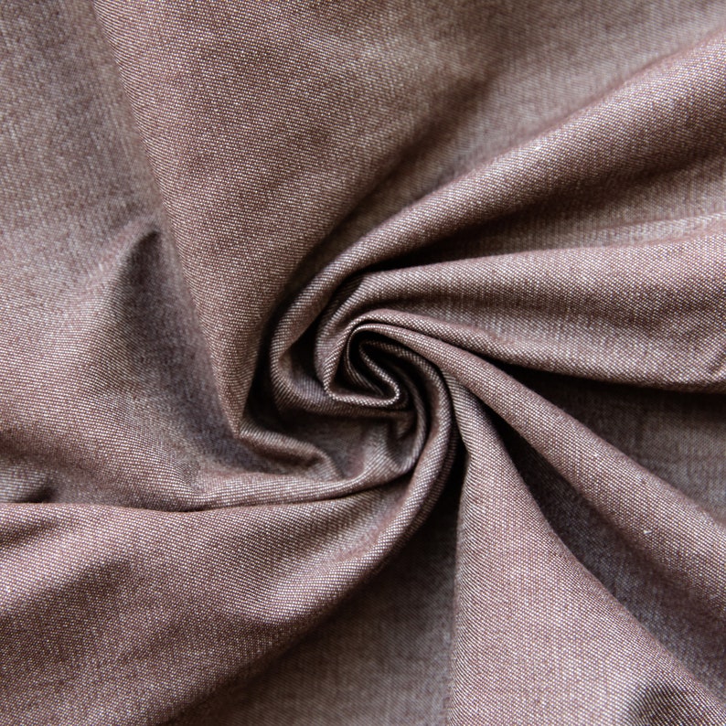 Brown Linen Fabric by the Half Yard Etsy