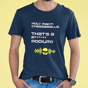 Formula One T-shirt, F1 Daniel Ricciardo, Renault, McLaren, Formula 1 Motorsport Racing Top, Grand Prix shirt, Gift for him or her