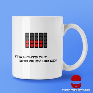 Taza de café de Fórmula 1, Crofty SkyF1, Brundle, F1 clásica, taza de té de carreras de deportes de motor de Fórmula 1, taza de bebidas de Gran Premio, regalo para él o ella