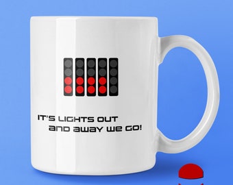 Taza de café de Fórmula 1, Crofty SkyF1, Brundle, F1 clásica, taza de té de carreras de deportes de motor de Fórmula 1, taza de bebidas de Gran Premio, regalo para él o ella