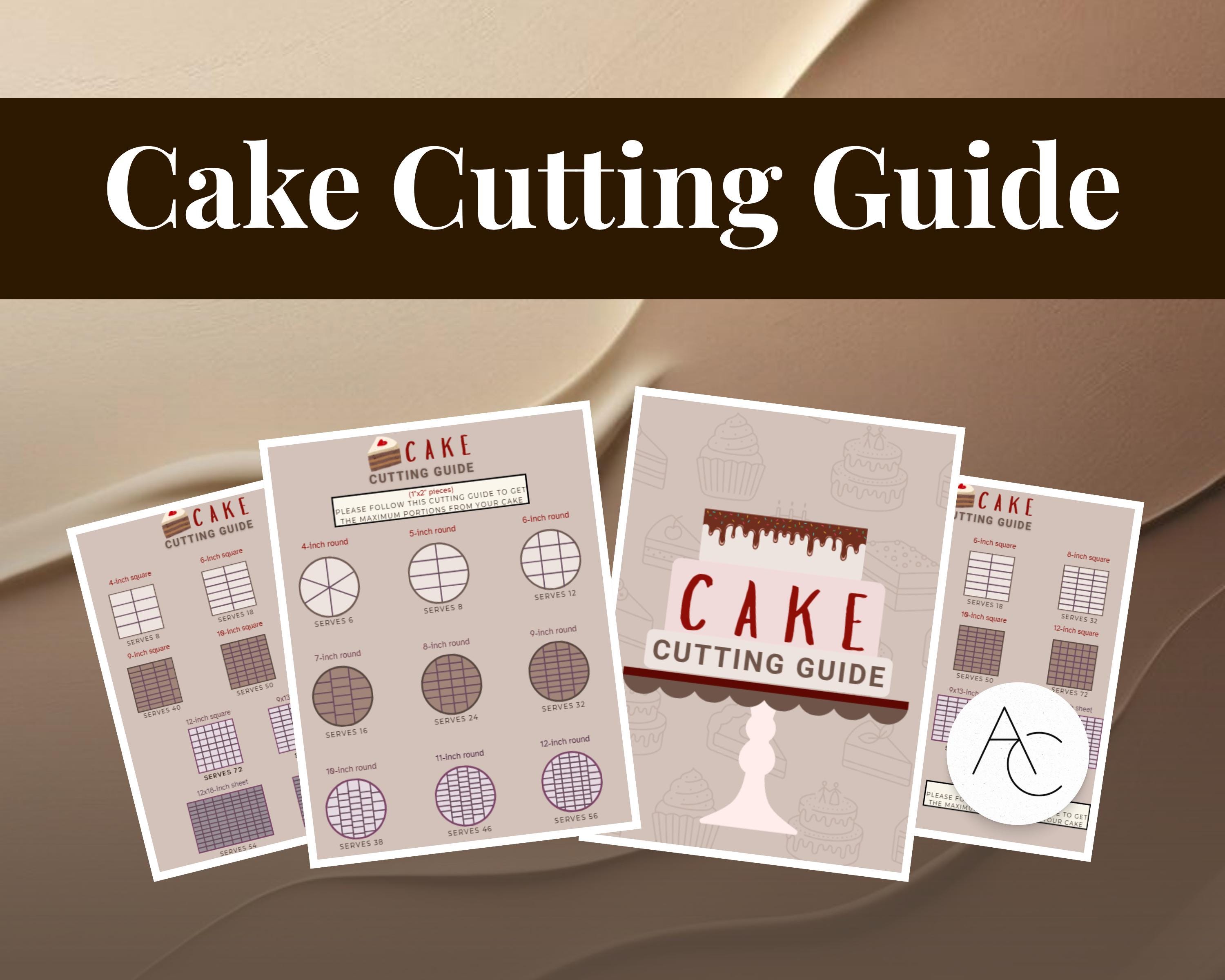 Cake. Serving Guide.pdf Cake Cutting Guide Printable | Cake Servings Chart | Round & Square ...