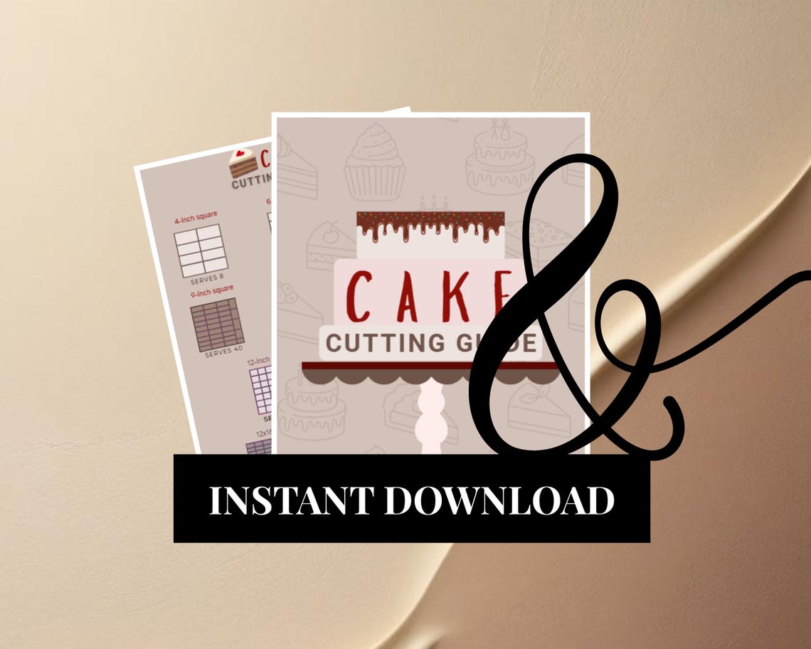 Cake. Serving Guide.pdf Cake Cutting Guide Printable | Cake Servings Chart | Round & Square ...