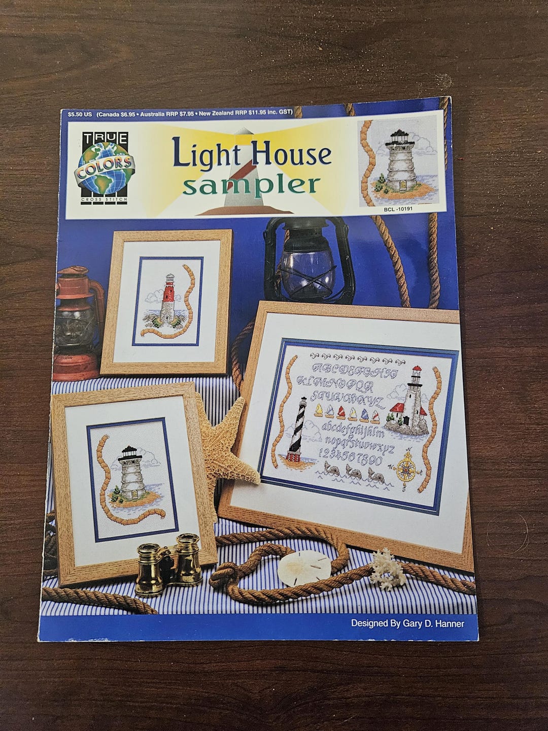 Vintage Lighthouse Cross Stitch Pattern | True Colors 3-pattern Sampler ...