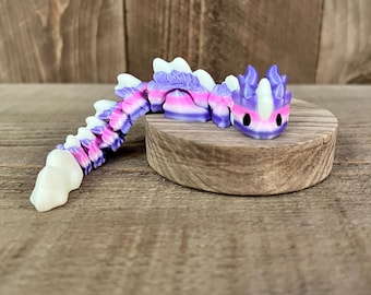 3D Printed Cloud Dragon Fidget Toy: Articulated Fantasy Figurine